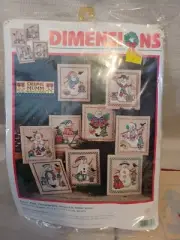 Dimensions Snow Plals Ornaments Kit Debbie Mumm New But Opened Xstitch