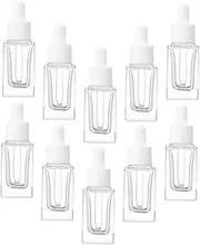 OATIPHO 10pcs Clear Glass Dropper Bottles Leak Essential Oil Containers for Travel Compact Design with Control Dropper for Household Use and Aroma Storage