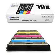 10x Toner for OKI MC 160 N Blue Red Yellow Cartridges CMYK