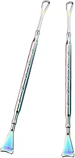 Kzvsiy 2-Piece Blackhead Removal Tool, Stainless Steel Pimple Extractor & Comedone Extractor for Face and Nose, Pore Scraper for Skin Care, Acne and Blackhead Treatment Suitable for Men Women