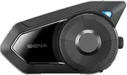 Sena 30K Motorcycle Bluetooth Headset/Mesh Communication System with HD Speakers, Black