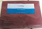52 x 70 Inch Red Tablecloth Peva Vinyl Flannel Backing