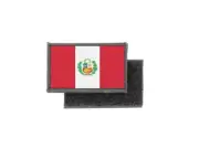 Flag patch printed badge country peru