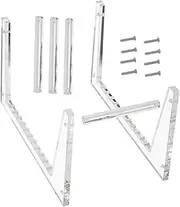 Angoily Storage Rack Acrylic Vinyl Record Organizer Desktop Stand Office Home Magazine Access