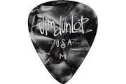 72 x Jim Dunlop Genuine Celluloid Black Pearloid Thin Gauge Guitar Picks *NEW*