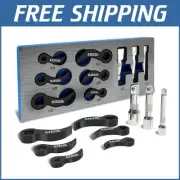 Lightweight 9-Pc Pry Bar Wrench Set with 1/2, 3/8, 1/4 Inch Adapters Included