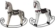 Handmade Wooden Rocking Horse Creative Animal Shape Safe Toys for Boys and Girls Home Decor Ornament
