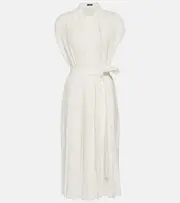 [Joseph] Joseph Davidge pleated midi dress AU 14 white