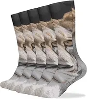 [NQHJT] Lioness Socks for Women Men Breathable Boot Socks Warm Calf Socks for Hiking Work, Style, One Size, Style, One size
