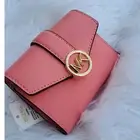 New Michael Kors SMALL CARMEN WALLET GRAPEFRUIT