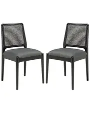 Safavieh Set of 2 Reinhardt Rattan Dining Chairs
