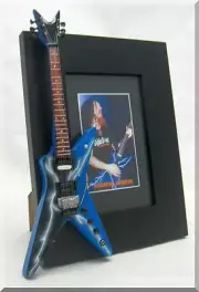 DIMEBAG DARRELL Miniature Guitar Frame PANTERA Lightning