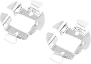 2Pcs Hid Bulb Holder Adapter Kit Metal Retainer for Headlamp Installation Secure Fit for Hid Bulbs No Damage to Original Socket Easy to Use