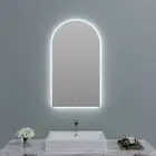 Arch Shape Cool Light LED Mirror with Mirror Demister - Bathroom Backlit Mirror