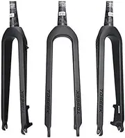 Amdieu Carbon Fiber Mountain Bike Fork,Rigid Tapered Fork MTB Bike Fork Parts 26/27.5/29Inch Accessories Taper Tube Full Carbon Front Fork Bike Suspension Fork
