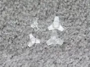 ASC6004 TEAM ASSOCIATED RC10-CC CLASSIC CLEAR KIT WHEEL KNOCK-OFF NUTS