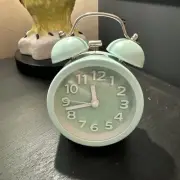 Pilife BNIB Mini Cute Non-Ticking Vintage Retro Analog Twin Bell Alarm Clock