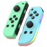 Wireless Controllers Pair Game Pad Joystick For Switch/Switch Lite/Switch OLED-Green and Blue