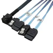 Internal HD Mini SAS SFF-8643 Host to 4X SATA Target Hard Drive Cable 0.5M