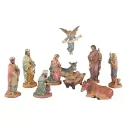Traditional Design Holy Family 10 Piece Nativity Set Without Creche 6 Inch