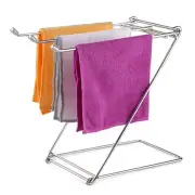 Stainless Steel Towel Shelf Kitchen Counter Top Dishcloth Rack Table Top Drying