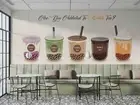 3D Bubble Tea Shop Background Wallpaper Wall Murals Removable Wallpaper 11