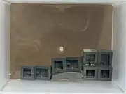 LEGO Parts - Dark Bluish Gray Slope, Curved 2 x 1 x 2/3 - No 11477 - QTY 5