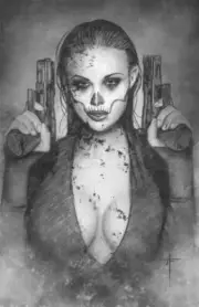 CALAMITOUS BLACK DEVILS #1 JAY FERGUSON 616 B&W Sketch Variant B LTD 100