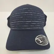 NWT Travis Mathew FOMO Novelty Hat Cap Flexfit Tech 110 Grayish Blue Snapback
