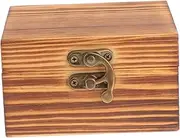 Healeved Box Elegant Wooden Storage Box with Hinged Lid for Jewelry Watches and Bracelets Stylish Organizer for Home and Travel present Packaging for Loved