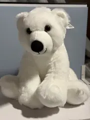 NEW - Build a Bear Polar Bear Plush NWT Super Soft Stuffed Animal Toy