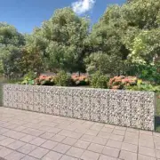 NNEVL Gabion Wall with Covers Galvanised Steel 600x30x100 cm