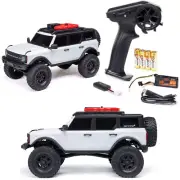 Axial AXI00006V2T4 1/24 SCX24 Ford Bronco 4X4 RTR Brushed Rock Crawler White