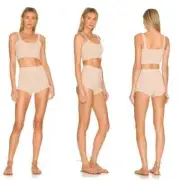 REVOLVE Women's Cream Hanae Shorts & Crop Tank Set Size Large NWT Matching