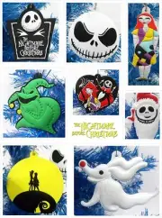 Disney's Nightmare Before Christmas 8 Piece Ornament Set Oogie Boogie ~NEW~