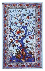 Sunshine Joy Tree Of Life Indian Tapestry Beach Sheet Hanging Wall Art 60x90