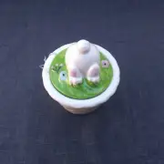 Whimsical Cupboard Spring Easter Bunny Sugar Bowl