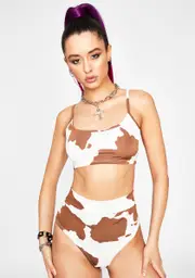 Chocolate My Milkshake Hot Shorts Set