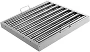 [FytStycale] 430 Stainless Steel Range Hood Grease Filter with Handles, Accessories, Baffle Style, 20 X 25 Inch, for Range Hoods, Restaurants