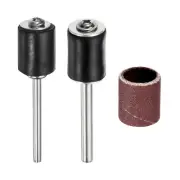 3pcs Sanding Drums Sleeves Set 3/8 Inch Grit 400 Sanding Sandpaper with Mandrel