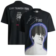 VCARB Hugo Yuki Tsunoda Tour T-Shirt - Black