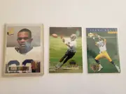 Isaac Bruce (3) Football Card RC Lot Upper Deck Playoff Stadium Club
