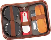 [Ｓｉｍｈｏａ] Shoe Polish Kit Home Use Polishing Cloths for Men Women Leather Shoe Shine Kit