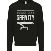 Gymnastics Turn Off Gravity Gymnast Pommel Horse Kids Sweatshirt Jumper