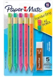 4 PACK ** Paper Mate Handwriting Triangular Mechanical Pencil Set