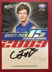 2010 AFL Select Prestige DRAFT PICK SIGNATURE CHRISTIAN HOWARD BULLDOGS 038/400