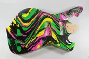 Swirled Hardtail Fman Guitar body fits Ibanez (tm) 7 string RG and UV Necks P713