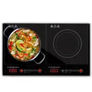 EUROCHEF Electric Induction Cooktop, Portable Kitchen Ceramic Cooker, 15A Plug