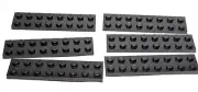 Lego - Lot of 6 - Black, Plate 2 x 8
