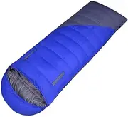 CJLWSLCO Red and Blue Outdoor Adult Envelope Down Sleeping Bag Can Be Spelled Double Duck Down 0-15 Degrees Waterproof Sleeping Bag Warm Sleeping Bag Down Sleeping Bag Wilderness Camping Sleeping Bag
